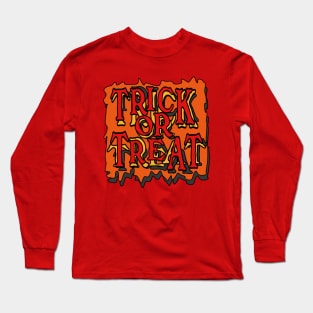 custom trick or treat halloween vintage Long Sleeve T-Shirt